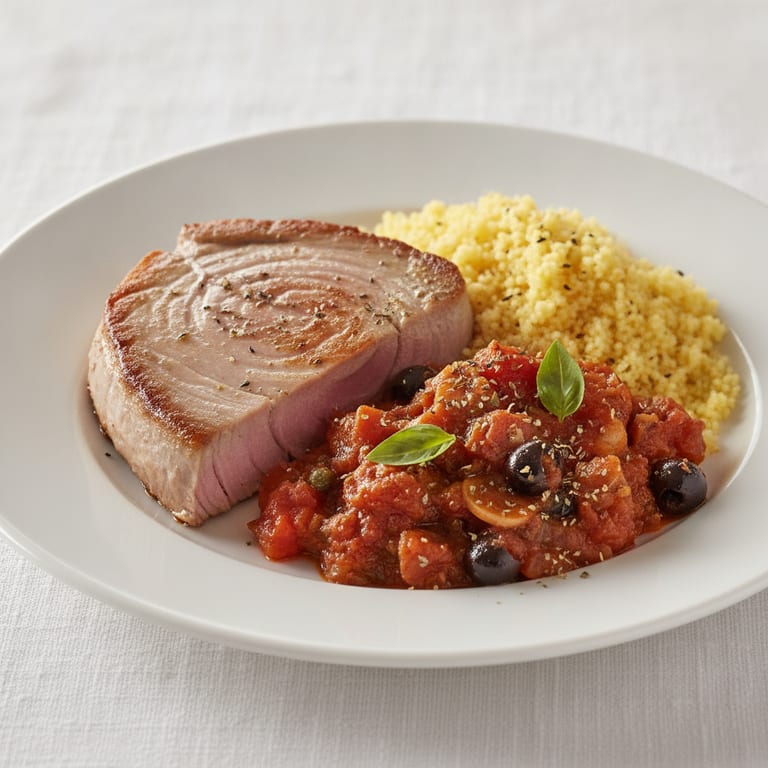 Provençal-style tuna steak