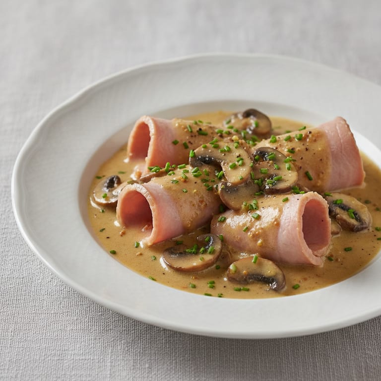 jambon sauce à la moutarde