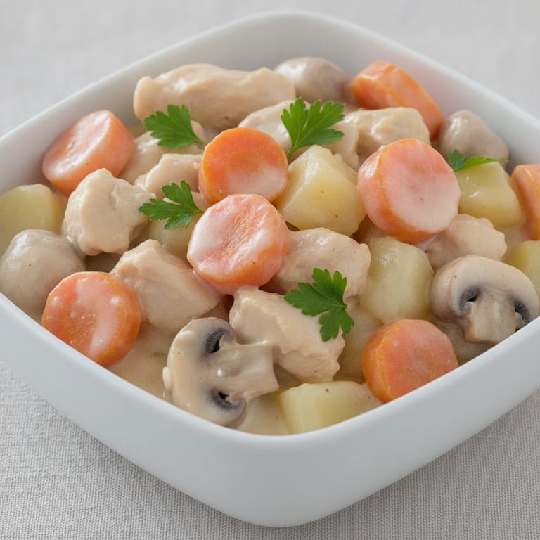Blanquette de poulet vite faite