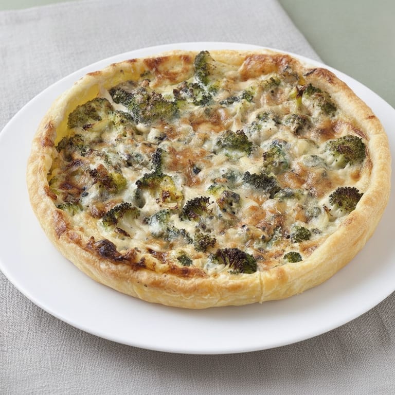 Tarte au brocoli et roquefort