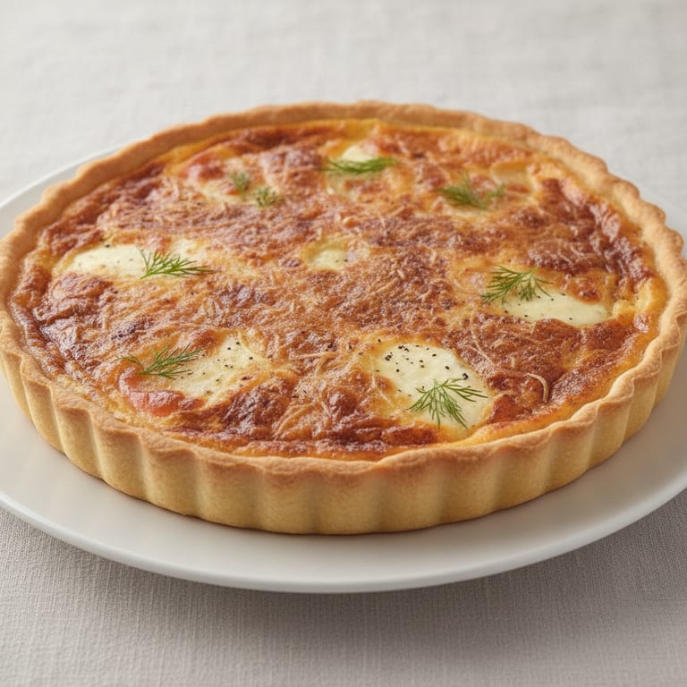 Tarte au saumon fumé et à la mozzarella
