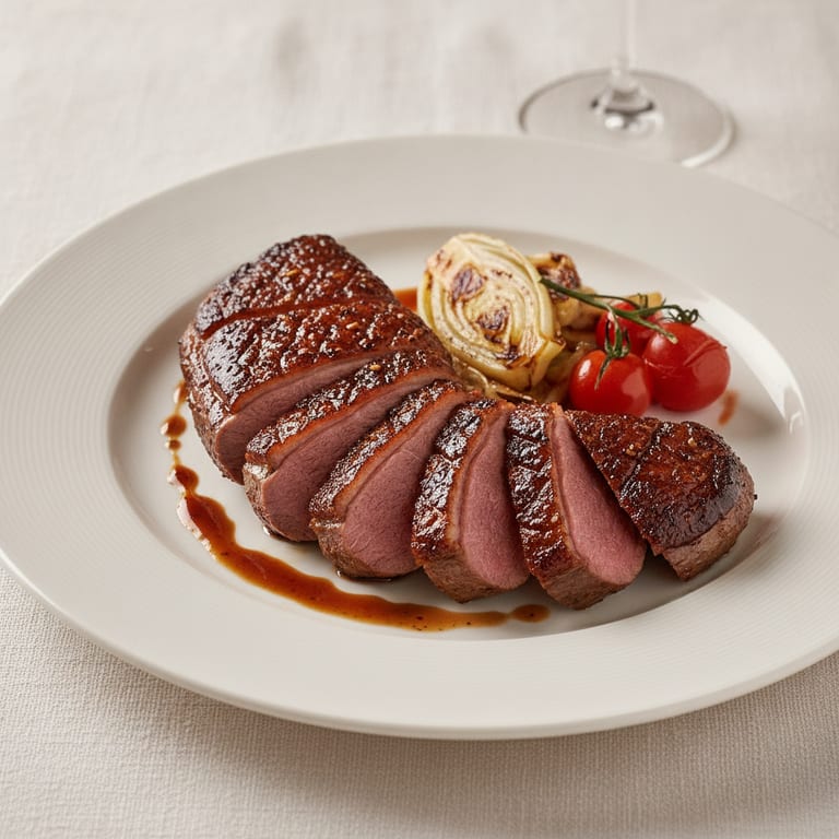 Spiced Glazed Duck Breasts