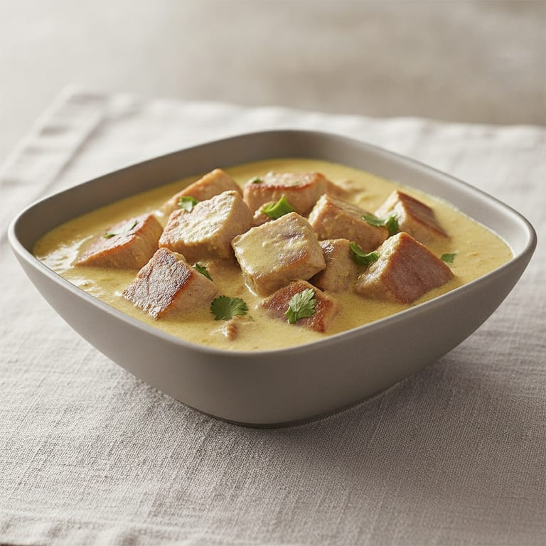 Curry de thon au lait de coco