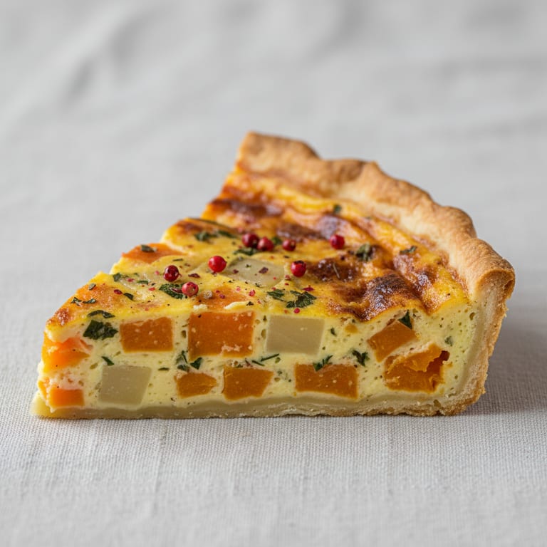 Quiche patate douce et navet