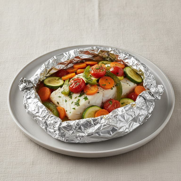 Papillotes de poisson délicieuses
