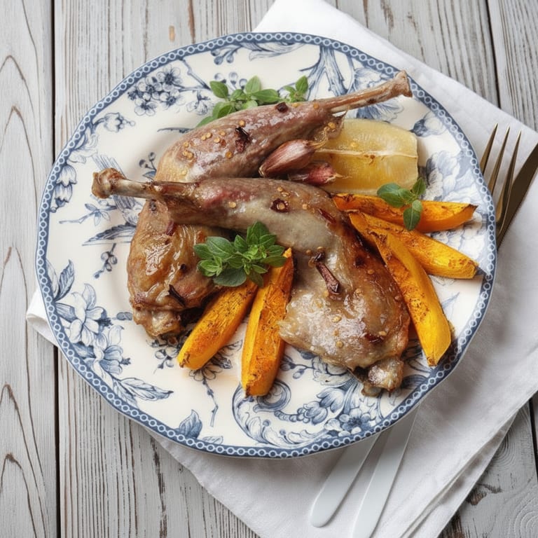 Guinea Fowl with Orange and Honey
