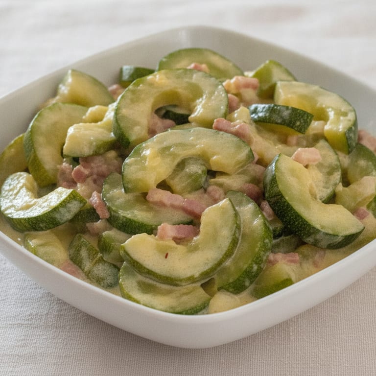 courgettes à la carbonara
