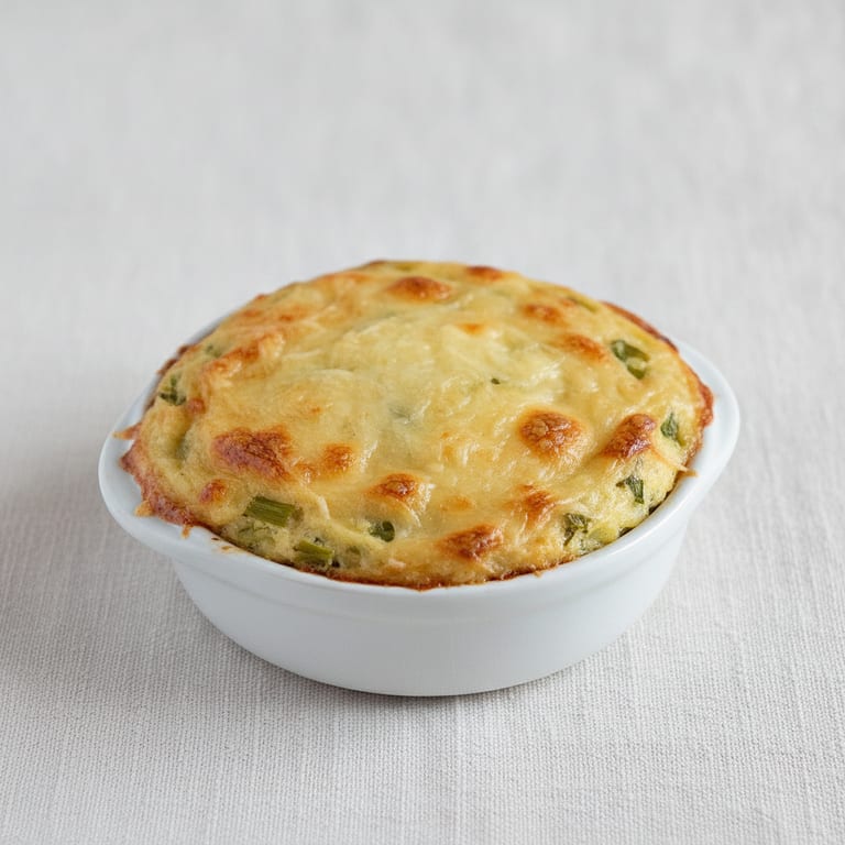 Flan de poireaux au basilic
