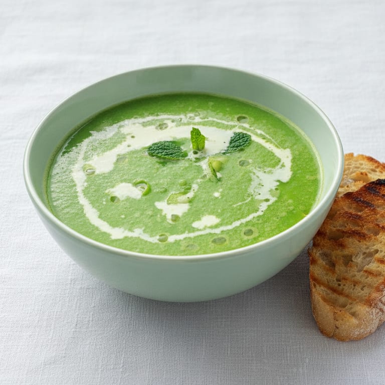 Soupe glacée au concombre