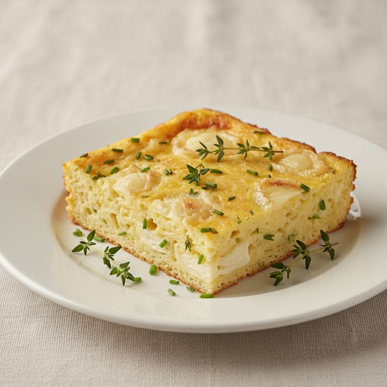 Clafoutis salé au chèvre