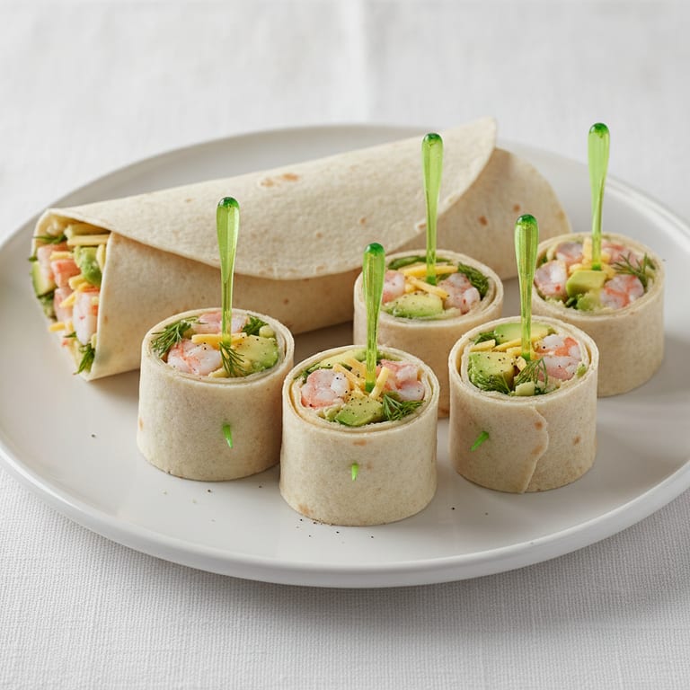 Wraps avocat crevettes