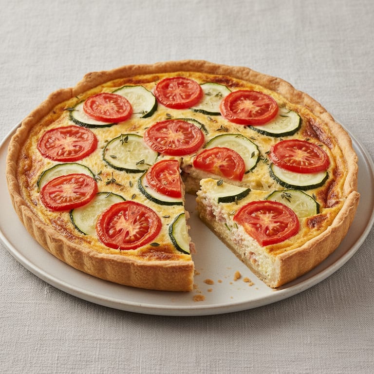 Quiche estivale au thon