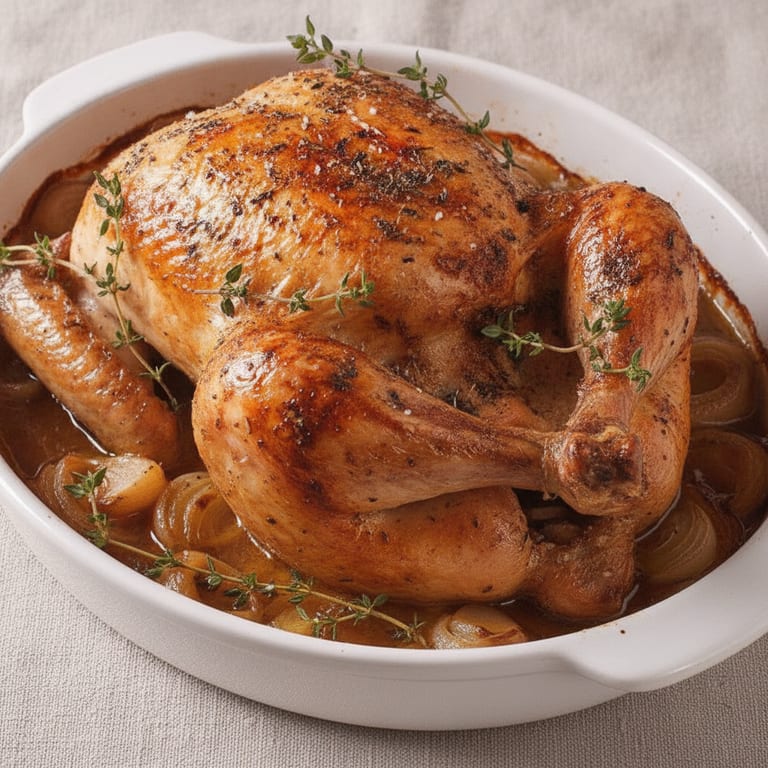 Poulet au four simple et savoureux