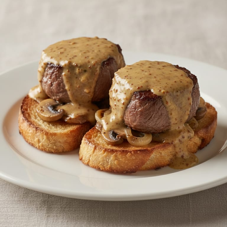 Tournedos à la dijonnaise