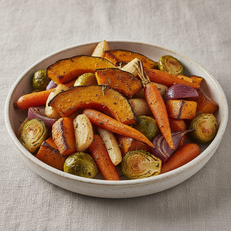 Légumes d'hiver rôtis au four