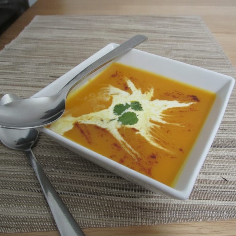 Soupe de potimarron (hokkaido) au gingembre