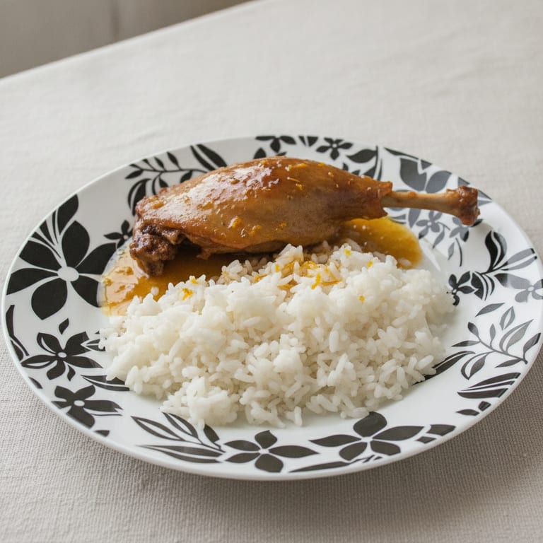 Cuisses de canard au miel et à l'orange