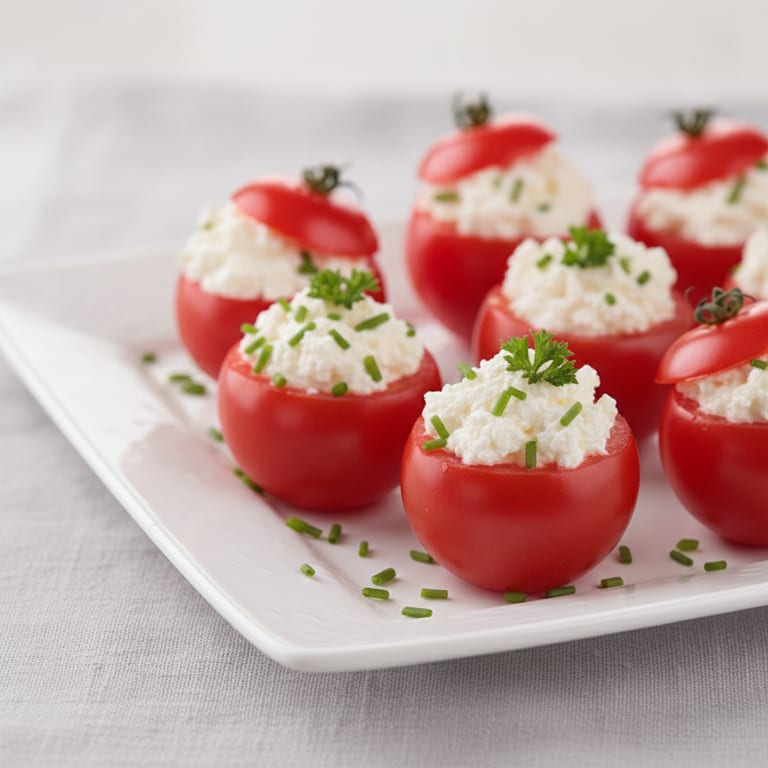 Tomates cerises farcies au fromage