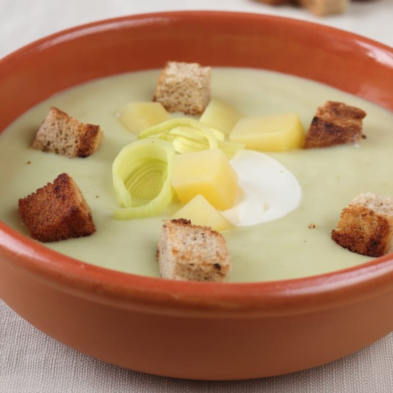 Leek and potato soup