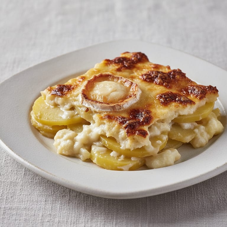 Gratin dauphinois au chèvre