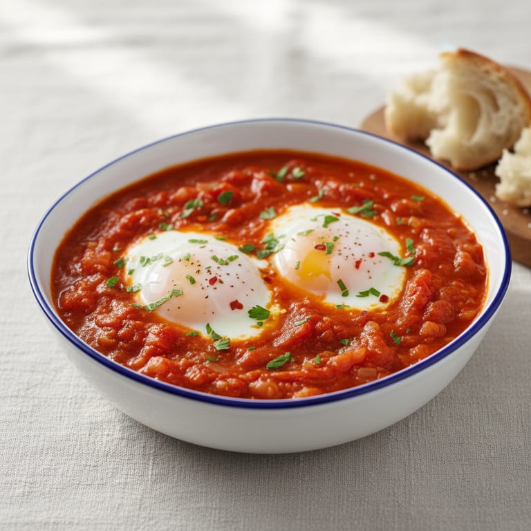 Oeufs pochés à la sauce tomate