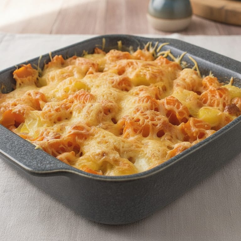 Gratin de patates douces et pommes de terre
