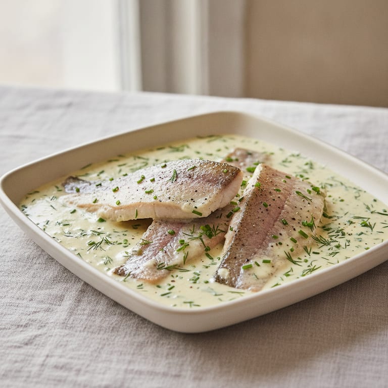 filet de truite à la crème fraiche (micro-ondes)