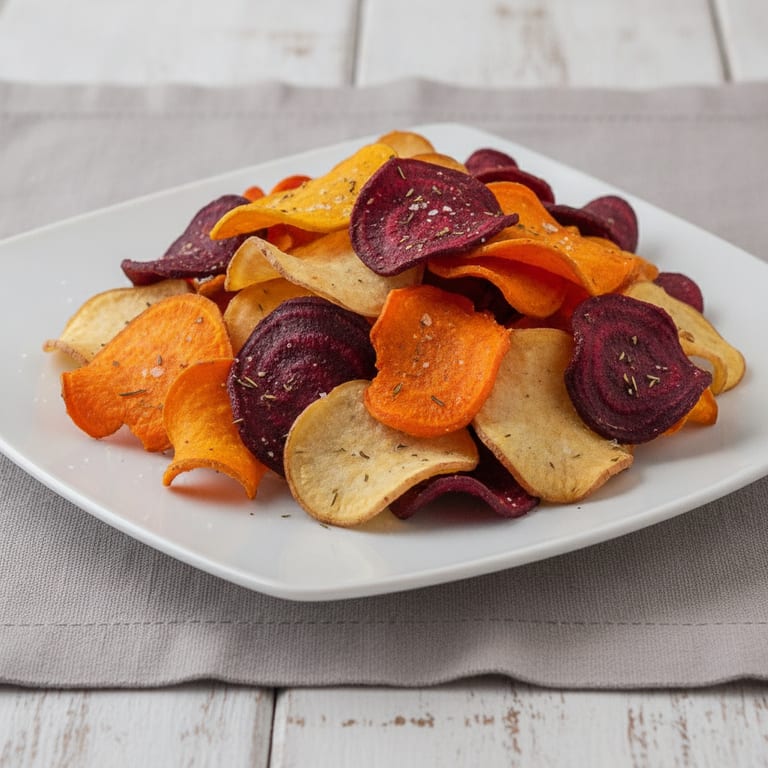Chips de legumes au four