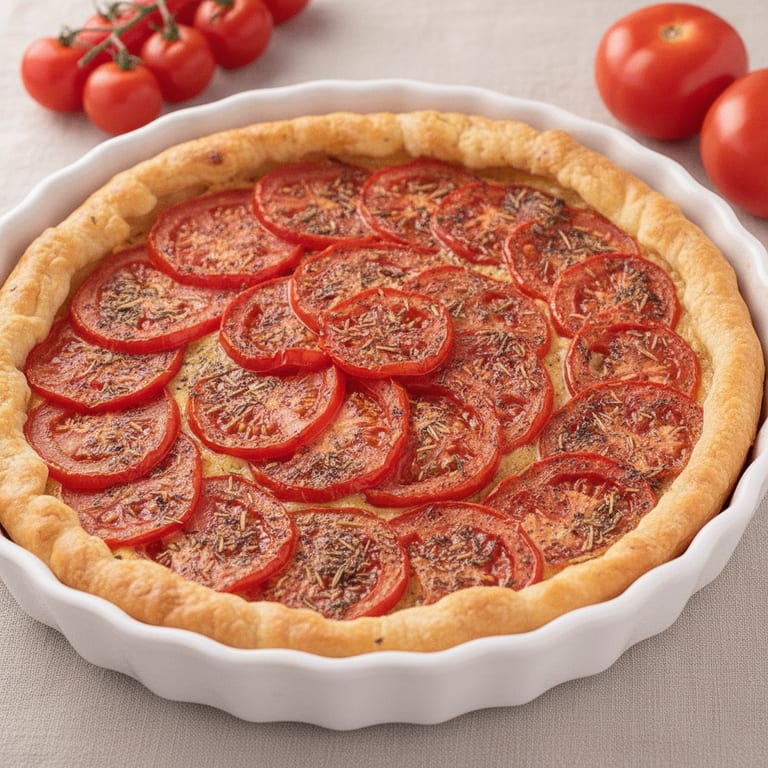 Tarte tomate et moutarde