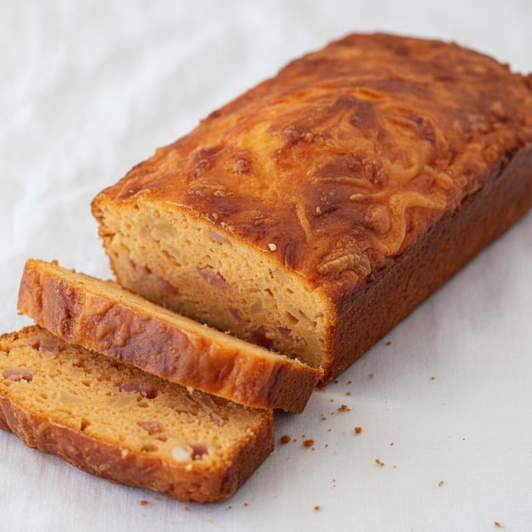 Cake salé aux oignons et aux lardons