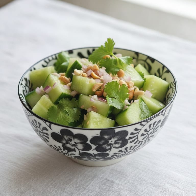 Sweet and Sour Cucumber Salad (Thailand)