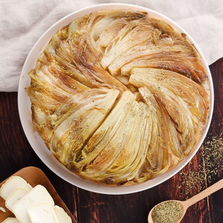 Tarte tatin aux endives et chavignol