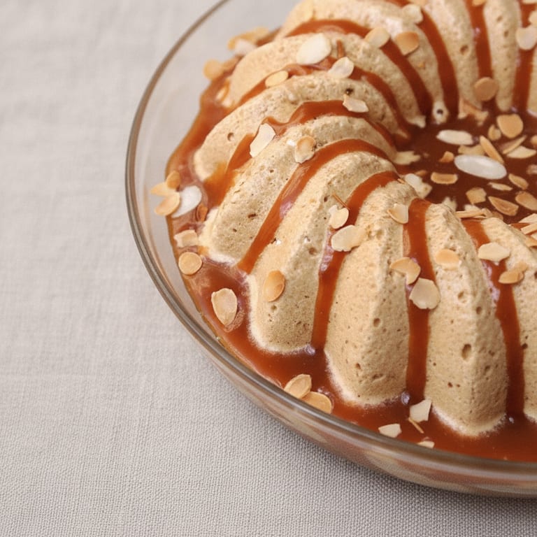 Dessert glacé au café meringué