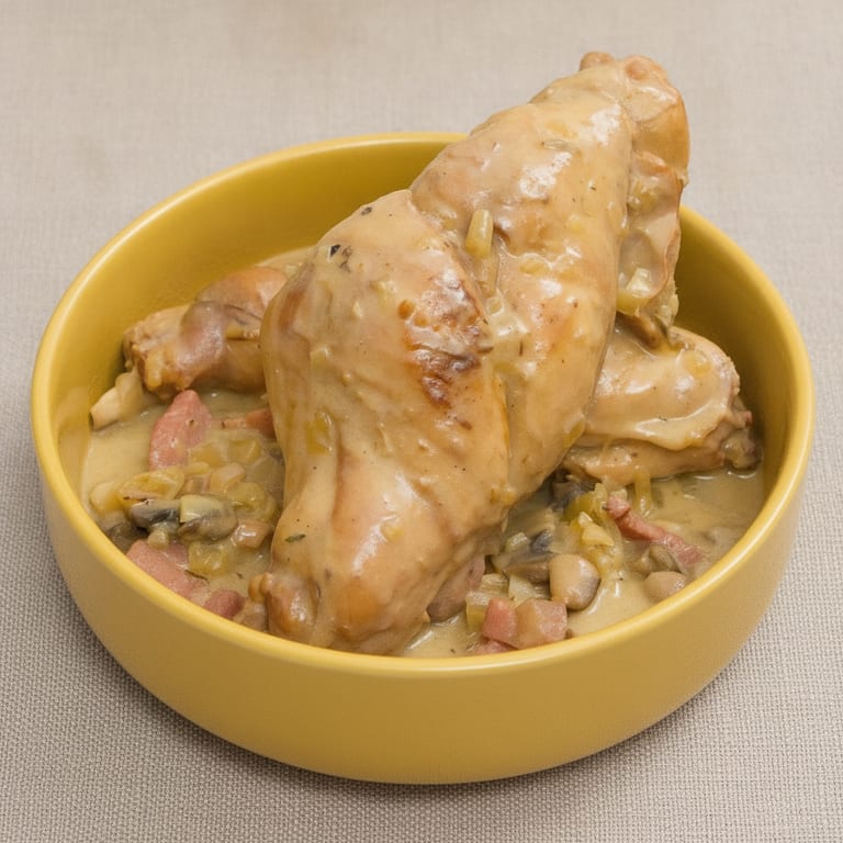 Lapin au vin blanc
