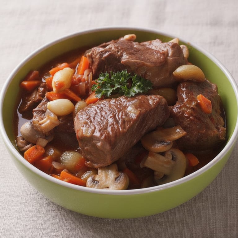 Boeuf bourguignon d'automne