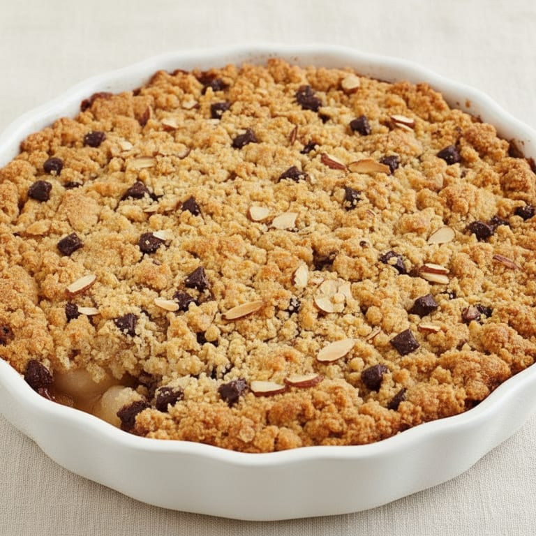 Crumble poires - chocolat