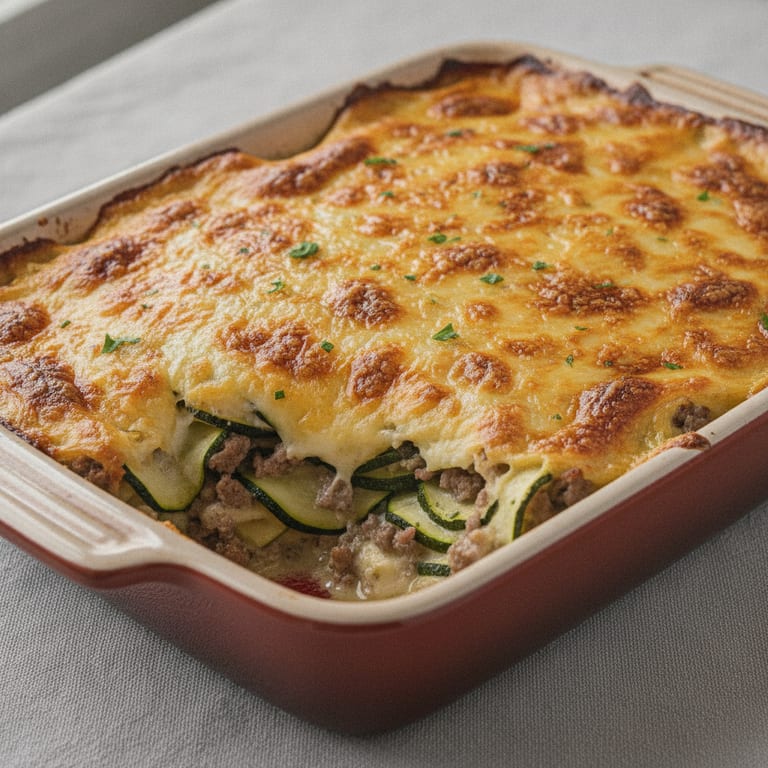 gratin de boeuf et courgettes
