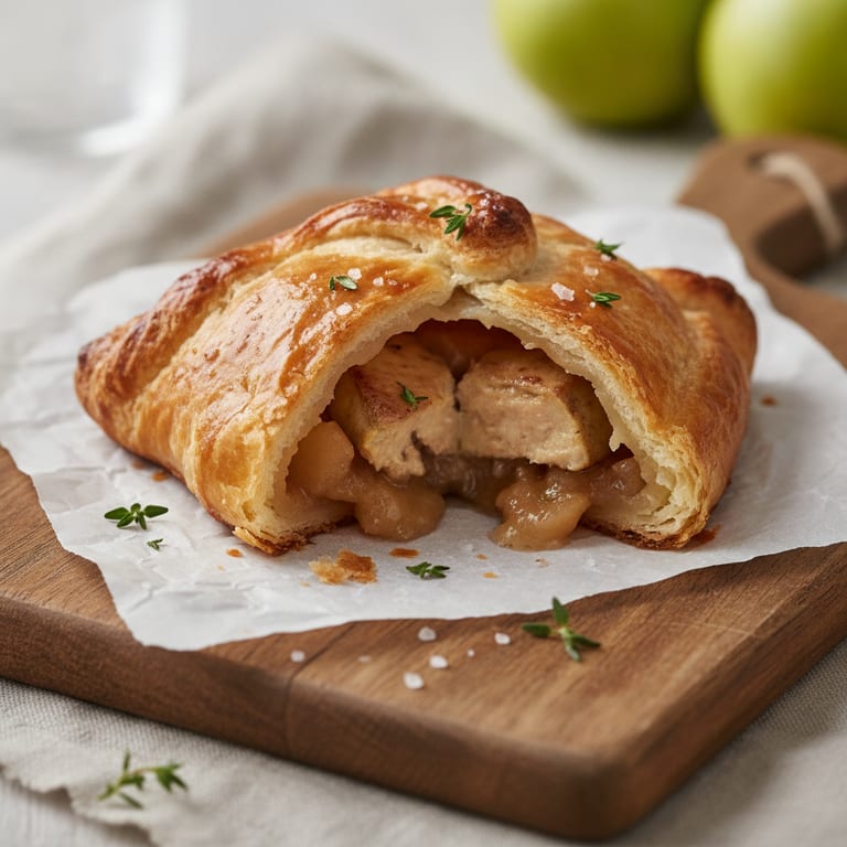chaussons de pommes au foie gras