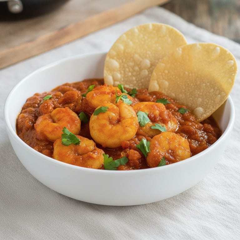 Curry de crevettes express