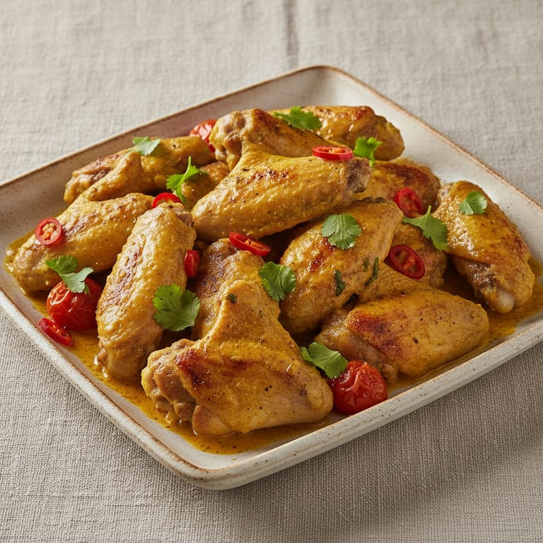 Ailes de dinde au curry