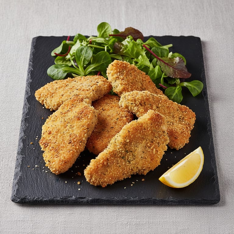 Poulet pané au yaourt et aux fines herbes