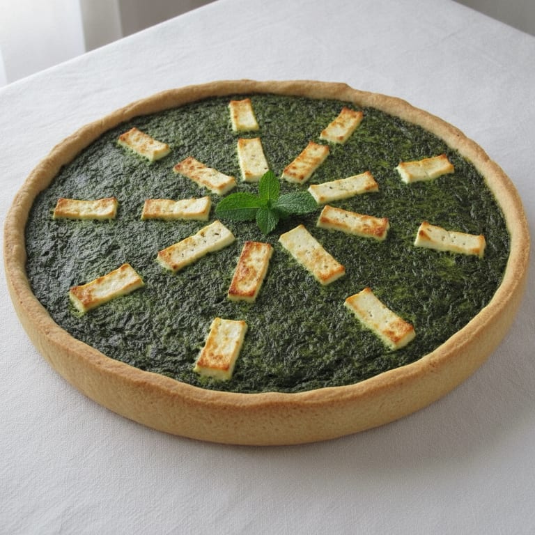 tarte épinard - menthe - féta