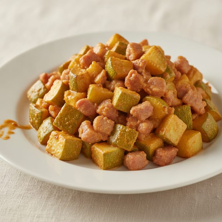 sauté de courgettes aux lardons