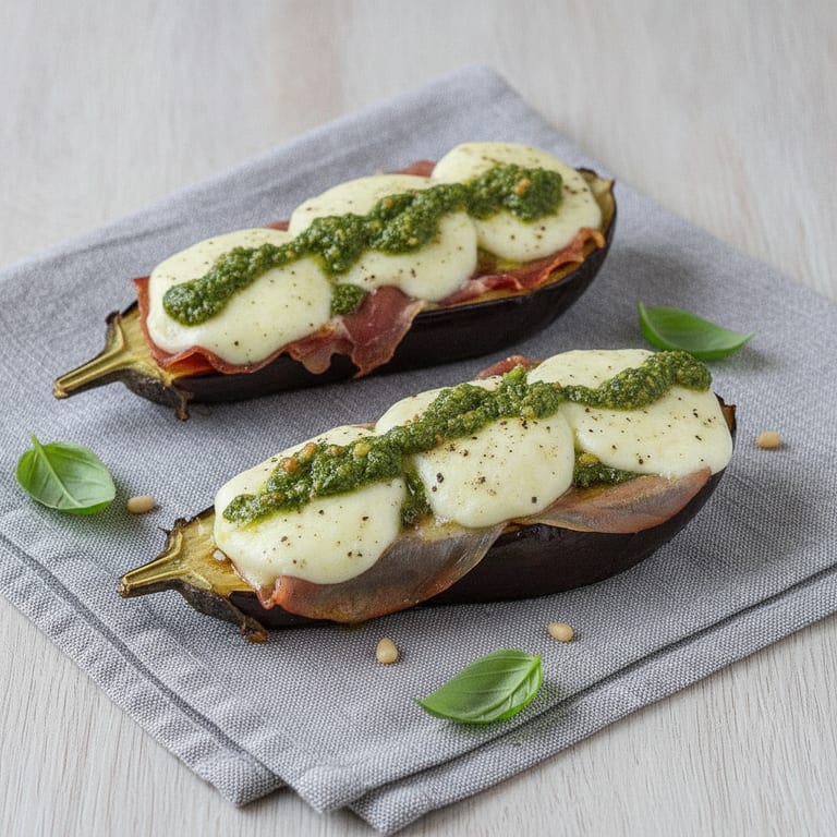 Aubergines au pesto
