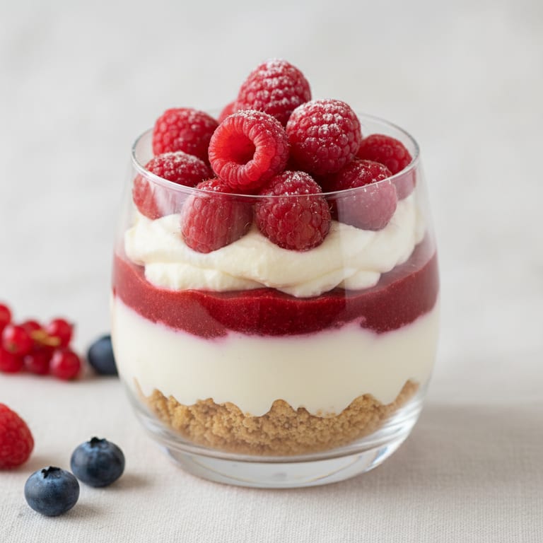 Glass cheesecake