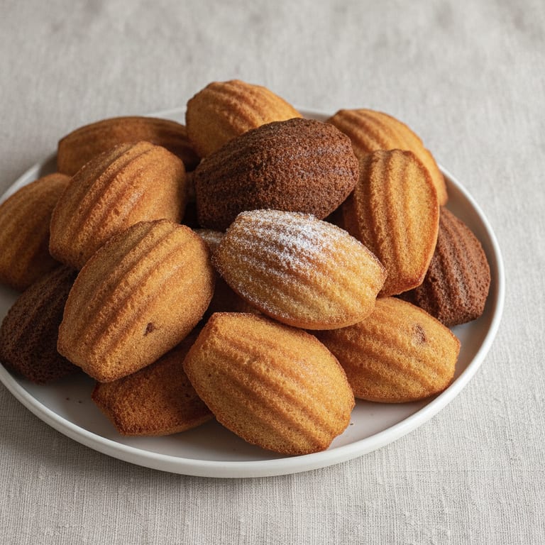 madeleines à la pâte d'amandes