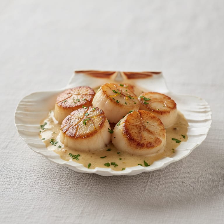 Scallops with Pineau