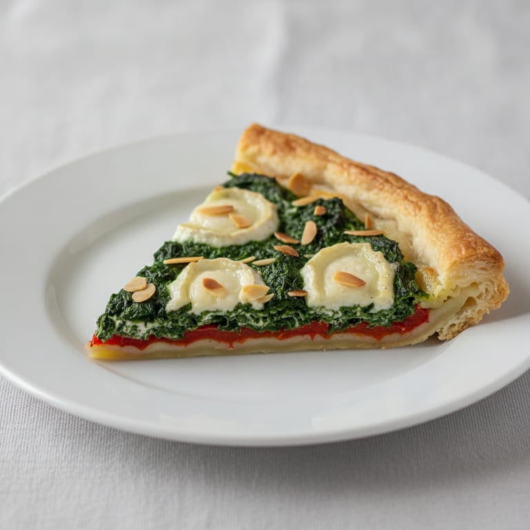 Tarte légère aux épinards et chèvre à ma façon