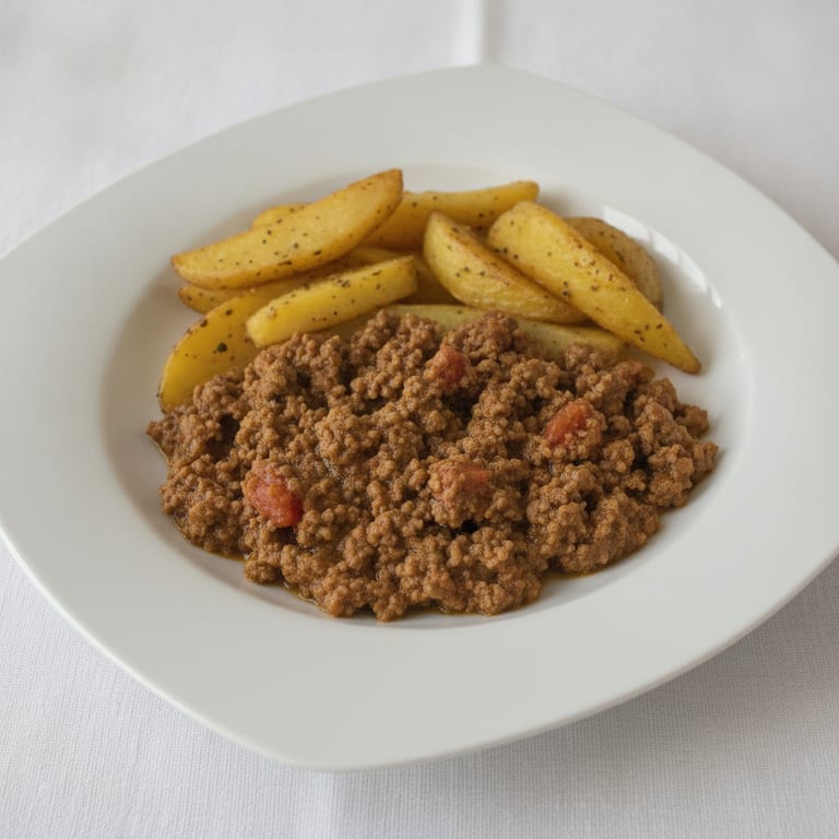 Boeuf haché au curry simple