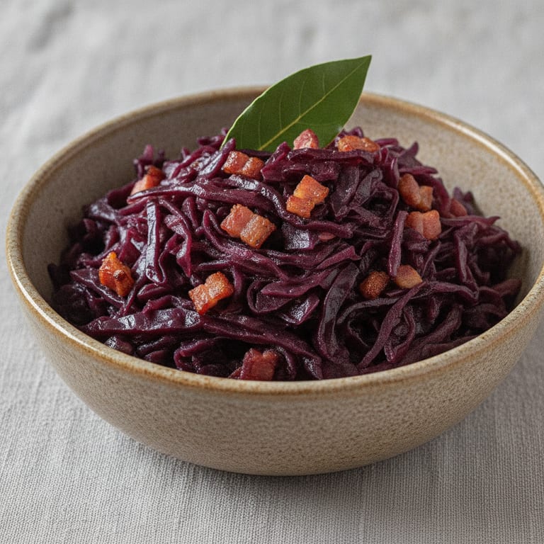Chou rouge au lard et au vin rouge